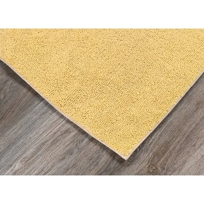 22"x60" Queen Cotton Washable Bath Rug Runner Yellow - Garland Rug - Image 4