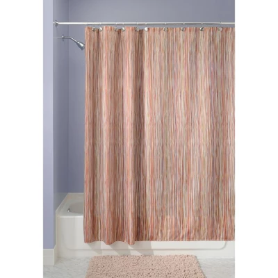 MDesign Linear Print - Fabric Shower Curtain