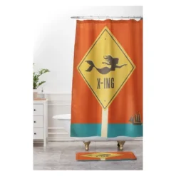Anderson Design Group Mermaid X Ing Bath Rugs And Mats Pumpkin 24" X 36" - Deny Designs