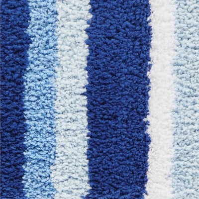 MDesign Soft Striped Microfiber Non-Slip Spa Mat, 34" X 21", 2 Pack - Image 4