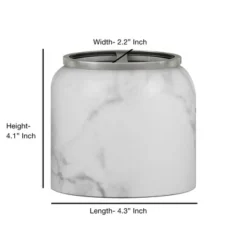 Misty Silver Collection Toothbrush Holder - Nu Steel