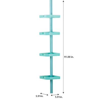 4 Tier Tension Corner Shower Caddy - Bath Bliss - Image 2