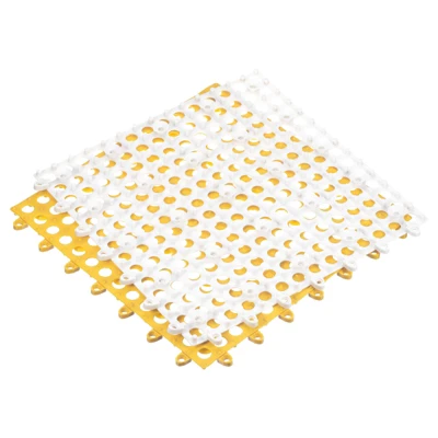 Unique Bargains Interlocking Cushion Non-Slip Drain Floor Tiles Mat For Bathroom Pool With Suction Cups - Image 6