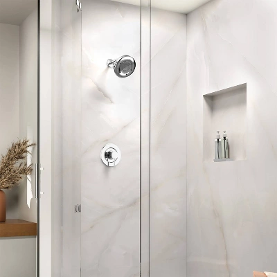 Nebia Corre Four Function Fixed Shower Head Bathroom Hardware Set Chrome - Brondell - Image 2