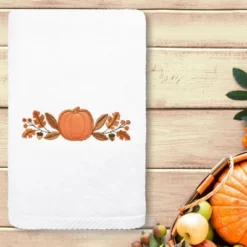 2pc Harvest Bounty Hand Towel Set White - Linum Home Textiles