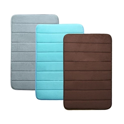 PiccoCasa Bathroom Memory Foam Absorbent Non-slip Bath Mat Rug Shower Carpet