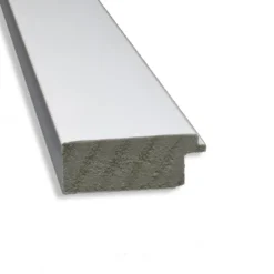 39" X 27" Non-Beveled Cabinet Narrow Bathroom Wall Mirror White - Amanti Art