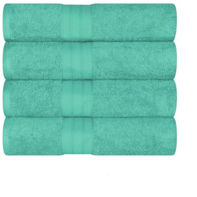 Cotton Solid Highly-Absorbent 4-Piece Bath Towel Set By Blue Nile Mills - Image 13
