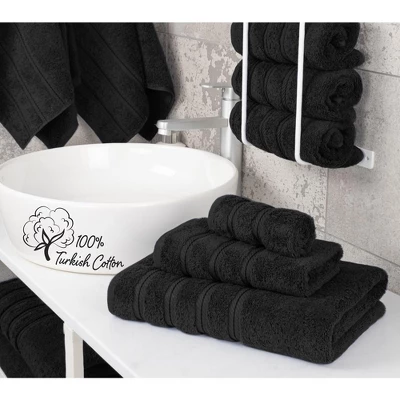 American Soft Linen 3 Piece Towel Set, 100% Cotton Bath Towels For Bathroom
