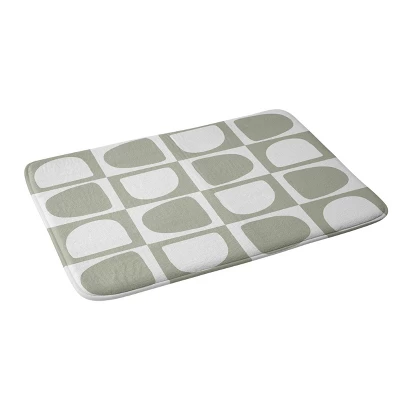 Summer Sun Home Art Bath Mat Sage - Deny Designs