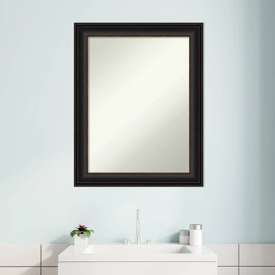 23" X 29" Non-Beveled Trio Oil Rubbed Bronze Bathroom Wall Mirror - Amanti Art - Image 7