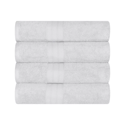 Cotton Solid Highly-Absorbent 4-Piece Bath Towel Set By Blue Nile Mills - Image 18