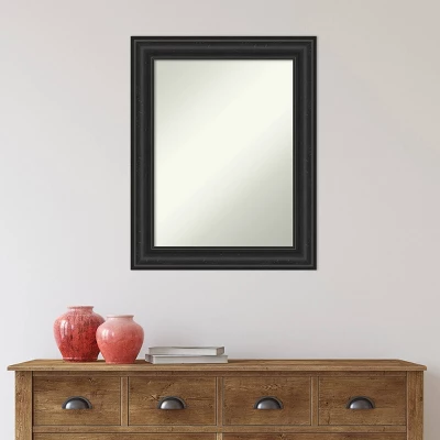 24" X 30" Non-Beveled Shipwreck Black Bathroom Wall Mirror - Amanti Art - Image 5