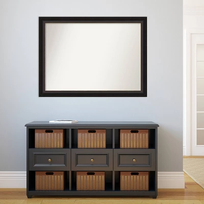 43" X 32" Non-Beveled Trio Oil Rubbed Bronze Bathroom Wall Mirror - Amanti Art - Image 4