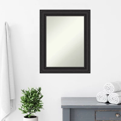 24" X 30" Non-Beveled Shipwreck Black Bathroom Wall Mirror - Amanti Art - Image 7