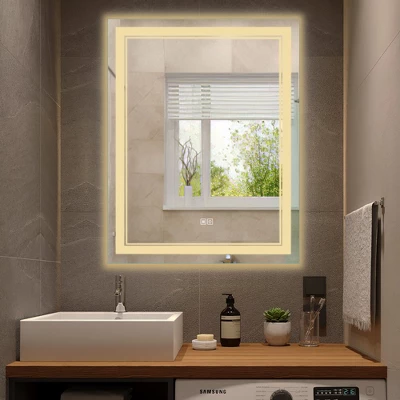 Maleah LED Bathroom Vanity Mirror With Anti-fog - The Pop Home - Image 6