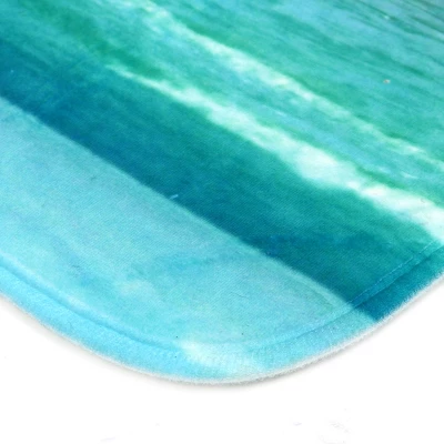 Unique Bargains Bathroom Washable Non-slip Cotton Toilet Seat Covers 28.3" X 17.5" X 0.3" Green 3 Pcs - Image 2