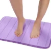 PiccoCasa Memory Foam Mat Non Skid Velvet Absorb Water Bath Rug For Bathroom Kitchen Soft Carpet 2Pcs