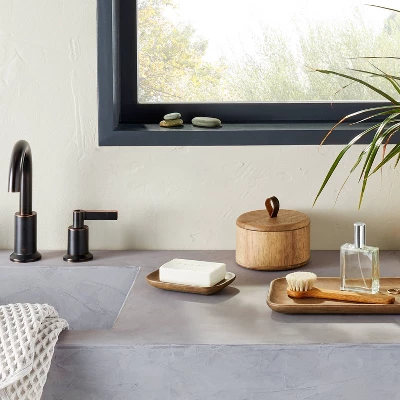 Wood Canister Brown - Casalunaâ„¢