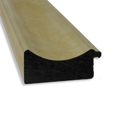 Amanti Art Textured Light Gold Petite Bevel Bathroom Wall Mirror 29 X 23 In. - Image 2