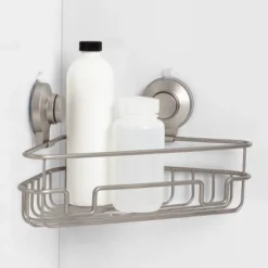 Wire Corner Suction Basket Matte Satin - Made By Design™