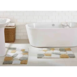 2pc 32"x20" Pebbles Bath Rug Set - Chesapeake Merchandising