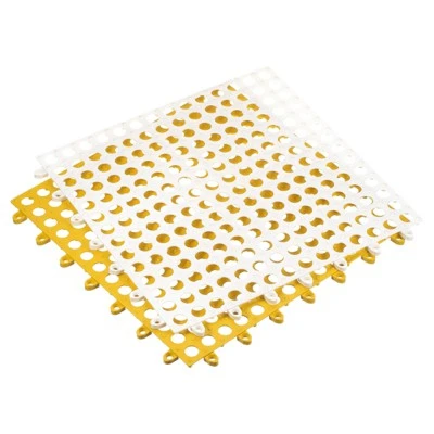 Unique Bargains Interlocking Cushion Non-Slip Drain Floor Tiles Mat For Yard Balcony Bathroom Pool - Image 4