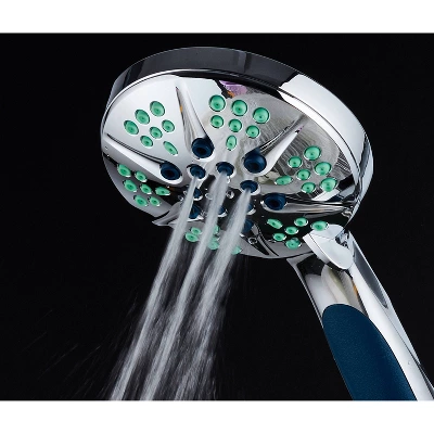 Six Setting High Pressure Ultra Luxury Handheld Shower Head Chrome - Hotelspa Notilus - Image 2